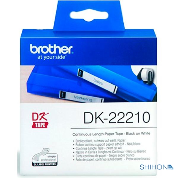Бумажная клеящаяся лента Brother DK-22210