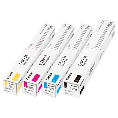 - Canon Toner C-EXV 54  (C,M,Y,K) 4 .